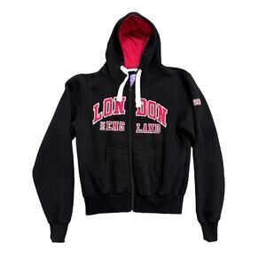 F2 Original London Full Zip Hoodie in Black, Size XL​​​​